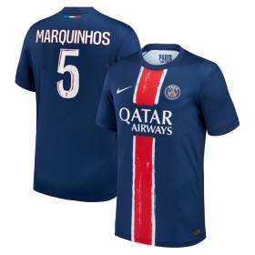 Camisolas Paris Saint-Germain Marquinhos 5 1º Equipamento Principal 2024-25 Manga Curta
